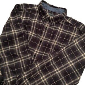 Men's Woolrich Gray Plaid Flannel - XXL